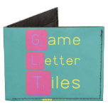 Game
 Letter
 Tiles  Wallet Tyvek® Billfold Wallet
