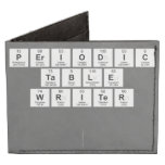 Periodic
 Table
 Writer 
 
   Wallet Tyvek® Billfold Wallet