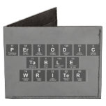 Periodic
 Table
 Writer  Wallet Tyvek® Billfold Wallet