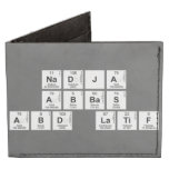 Nadja 
 Abbas 
 Abd latif  Wallet Tyvek® Billfold Wallet