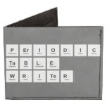 Periodic
 Table
 Writer  Wallet Tyvek® Billfold Wallet