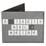 Periodic
 Table
 Writer  Wallet Tyvek® Billfold Wallet