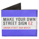 make your own street sign  Wallet Tyvek® Billfold Wallet