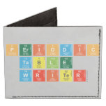 Periodic
 Table
 Writer  Wallet Tyvek® Billfold Wallet