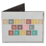 Periodic
 Table
 Writer  Wallet Tyvek® Billfold Wallet