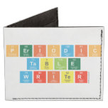 Periodic
 Table
 Writer  Wallet Tyvek® Billfold Wallet