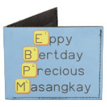 Eppy 
 Bertday
 Precious
 Masangkay  Wallet Tyvek® Billfold Wallet