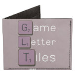 Game
 Letter
 Tiles  Wallet Tyvek® Billfold Wallet