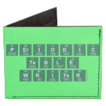 Periodic
 Table
 Writer  Wallet Tyvek® Billfold Wallet