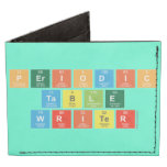 Periodic
 Table
 Writer  Wallet Tyvek® Billfold Wallet