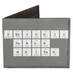 Periodic
 Table
 Writer  Wallet Tyvek® Billfold Wallet