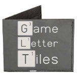Game
 Letter
 Tiles  Wallet Tyvek® Billfold Wallet