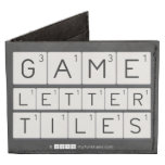Game
 Letter
 Tiles  Wallet Tyvek® Billfold Wallet