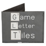 Game
 Letter
 Tiles  Wallet Tyvek® Billfold Wallet