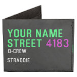 Your Name Street  Wallet Tyvek® Billfold Wallet