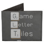 Game
 Letter
 Tiles  Wallet Tyvek® Billfold Wallet