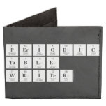 Periodic
 Table
 Writer  Wallet Tyvek® Billfold Wallet