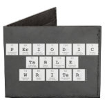 Periodic
 Table
 Writer  Wallet Tyvek® Billfold Wallet