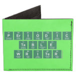 Periodic
 Table
 Writer  Wallet Tyvek® Billfold Wallet