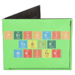 Periodic
 Table
 Writer  Wallet Tyvek® Billfold Wallet