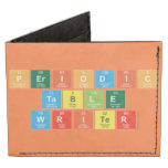 Periodic
 Table
 Writer  Wallet Tyvek® Billfold Wallet