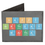 Happy
 Birthday
 MARTHA   Wallet Tyvek® Billfold Wallet