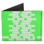 never gonna
 give you up
 never gonna
 let you down
 never gonna 
 run around
 or desert you
 never gonna 
 make you cry
 never gonna 
 say goodbye
 never gonna tell a lie
 or hurt you  Wallet Tyvek® Billfold Wallet