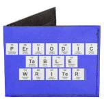 Periodic
 Table
 Writer  Wallet Tyvek® Billfold Wallet
