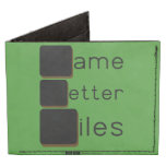 Game
 Letter
 Tiles  Wallet Tyvek® Billfold Wallet