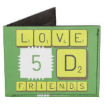 Love
 5D
 Friends  Wallet Tyvek® Billfold Wallet