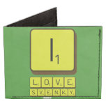 i
 love 
 svenky  Wallet Tyvek® Billfold Wallet