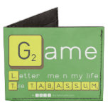 Game
 Letter  me n my life
 Tile TABASSUM  Wallet Tyvek® Billfold Wallet
