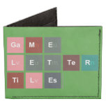Game
 Letter
 Tiles  Wallet Tyvek® Billfold Wallet