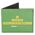i
 love
 volleyball  Wallet Tyvek® Billfold Wallet