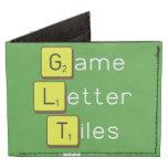 Game
 Letter
 Tiles  Wallet Tyvek® Billfold Wallet