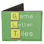 Game Letter Tiles  Wallet Tyvek® Billfold Wallet