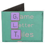 Game
 Letter
 Tiles  Wallet Tyvek® Billfold Wallet