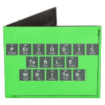 Periodic
 Table
 Writer  Wallet Tyvek® Billfold Wallet