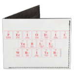 Periodic
 Table
 Writer  Wallet Tyvek® Billfold Wallet