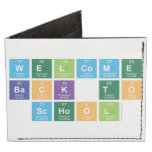Welcome
 Back to
 School  Wallet Tyvek® Billfold Wallet