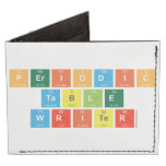 Periodic
 Table
 Writer  Wallet Tyvek® Billfold Wallet