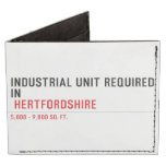 Industrial unit required  in   Wallet Tyvek® Billfold Wallet