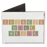 Periodic
 Table
 Writer  Wallet Tyvek® Billfold Wallet