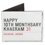 Happy 10th Monthsary Khaeram  Wallet Tyvek® Billfold Wallet