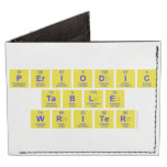 Periodic
 Table
 Writer  Wallet Tyvek® Billfold Wallet