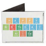 happy
 birthday
 alice  Wallet Tyvek® Billfold Wallet