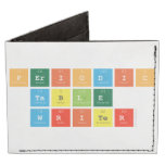Periodic
 Table
 Writer  Wallet Tyvek® Billfold Wallet