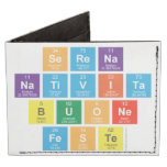 serena
 nativita
 buone
 feste  Wallet Tyvek® Billfold Wallet