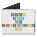 Keep
 calm
 and 
 experiment
 on  Wallet Tyvek® Billfold Wallet