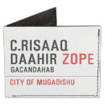 C.risaaq daahir  Wallet Tyvek® Billfold Wallet